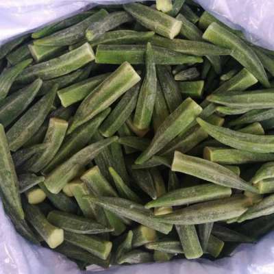 China hot selling Frozen Okra cut IQF cut okra frozen Okra whole