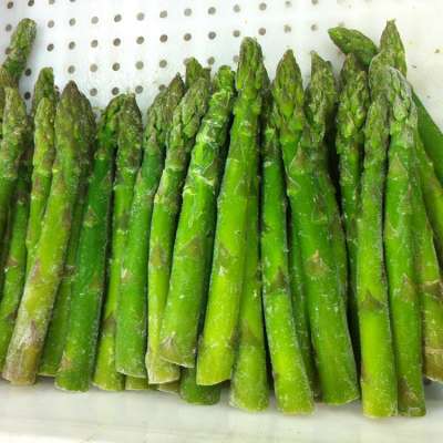 Hot selling China IQF frozen  green white asparagus dried  cut